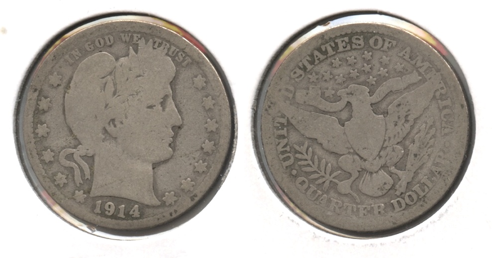 1914 Barber Quarter Good-4 #l