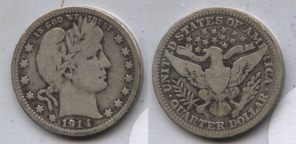 1914 Barber Quarter VG-8 #c