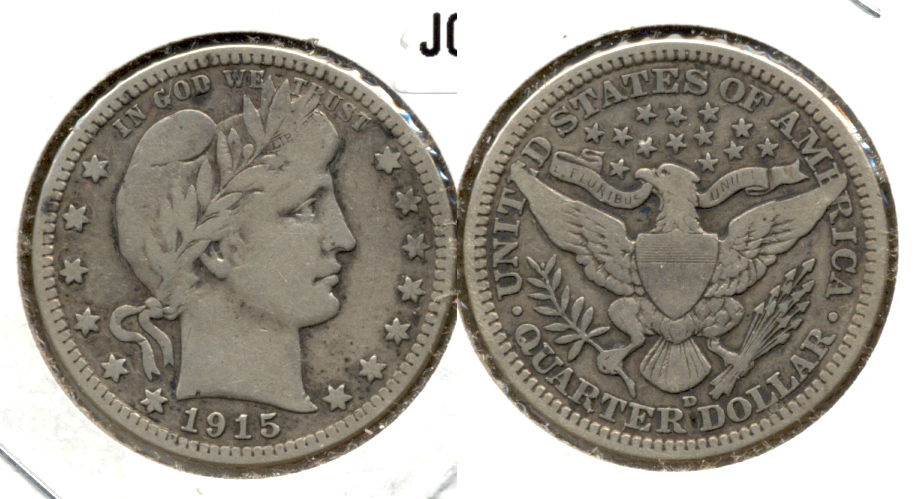 1915-D Barber Quarter Fine-12
