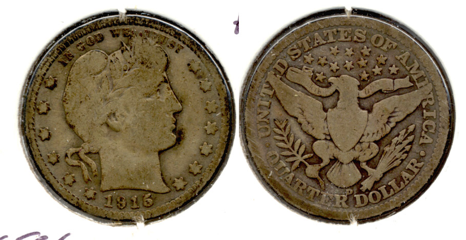 1915-D Barber Quarter Good-4