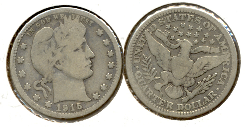 1915 Barber Quarter Good-4 l