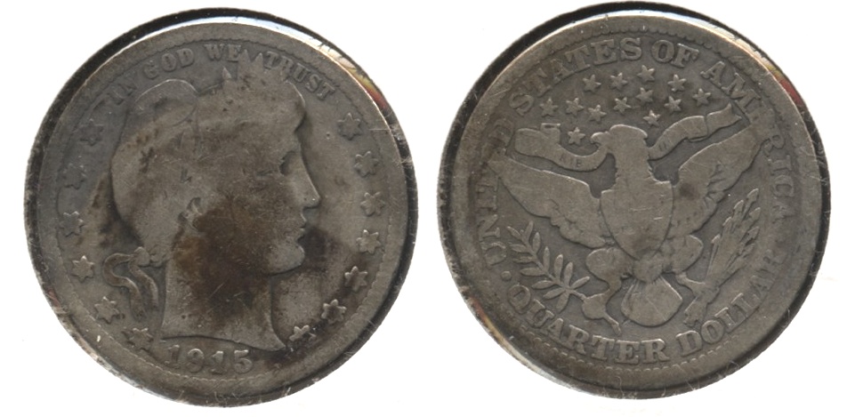 1915 Barber Quarter Good-4 #q