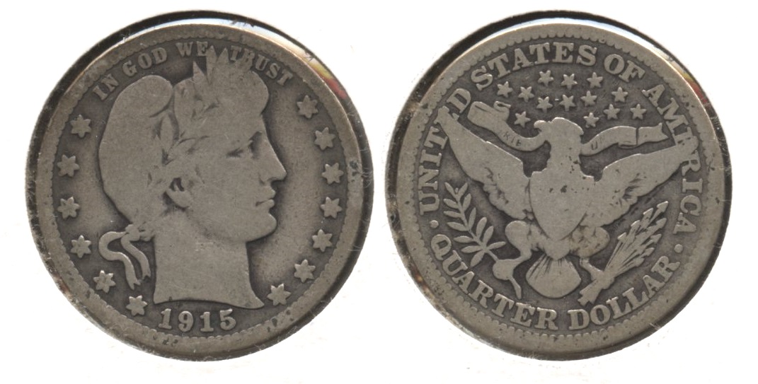 1915 Barber Quarter Good-4 #z