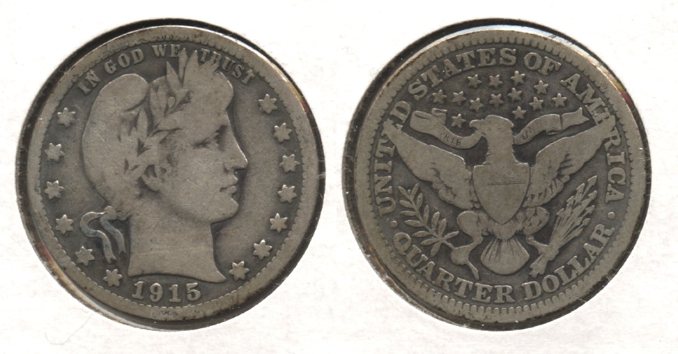 1915 Barber Quarter Good-6 #a