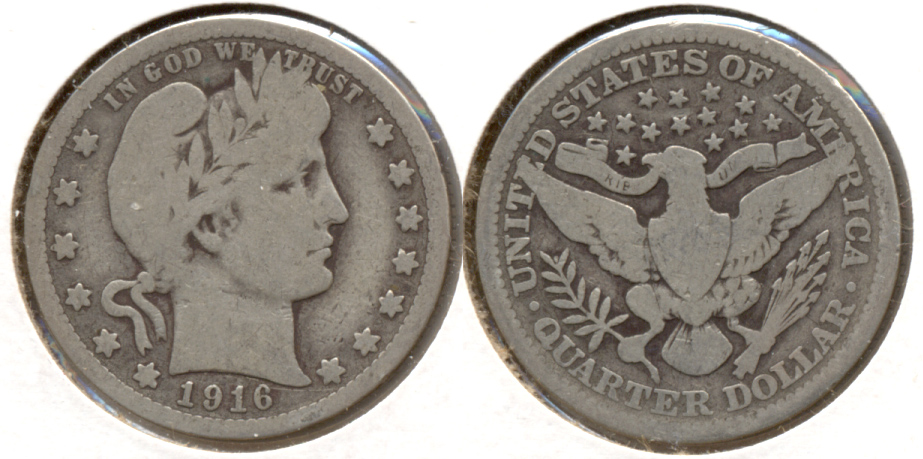 1916 Barber Quarter Good-4 b