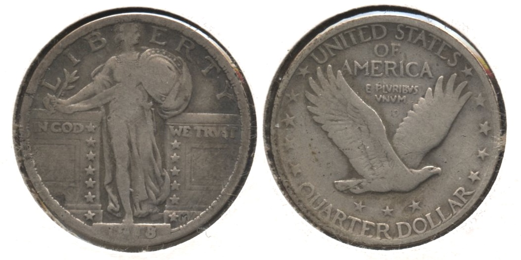 1918 Standing Liberty Quarter Good-4 #a