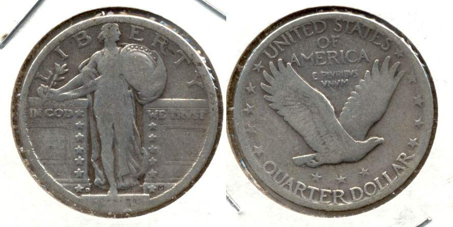 1920-D Standing Liberty Quarter Good-4 Cleaned