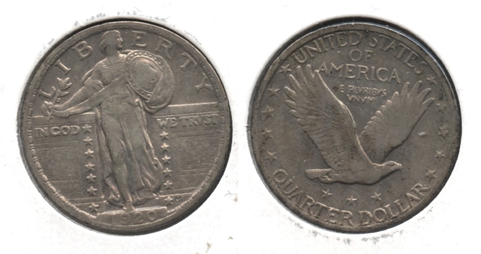 1920 Standing Liberty Quarter AU-50 #a