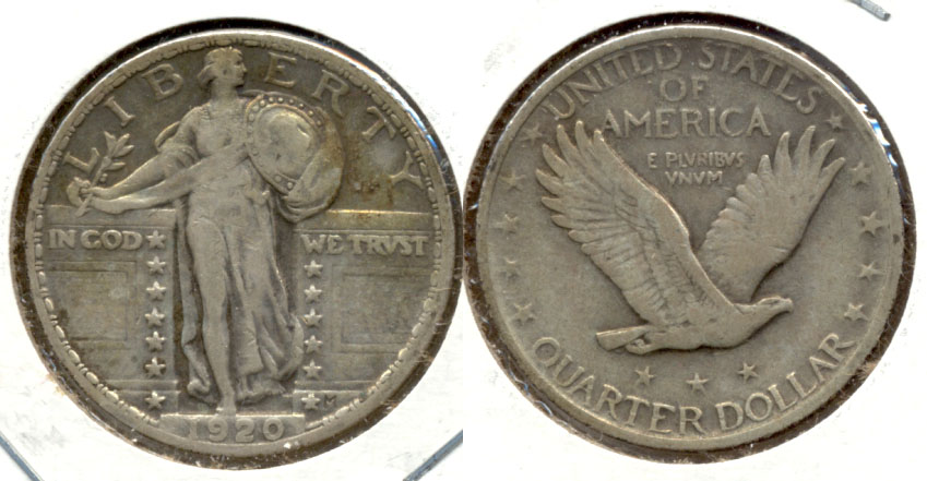 1920 Standing Liberty Quarter VF-20 b