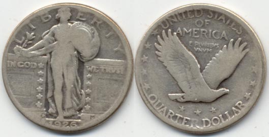 1926-D Standing Liberty Quarter Good-4 a