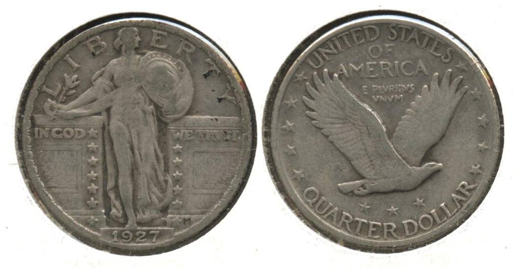 1927 Standing Liberty Quarter Fine-12 #a