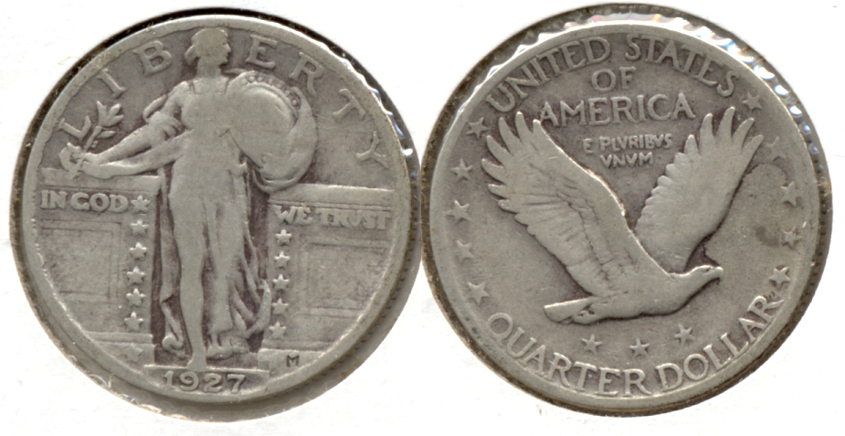 1927 Standing Liberty Quarter VG-8 e