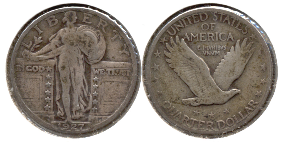 1927 Standing Liberty Quarter VG-8 i