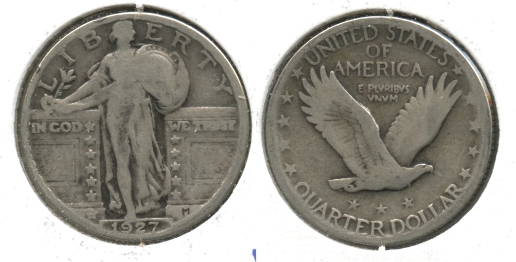 1927 Standing Liberty Quarter VG-8 #y