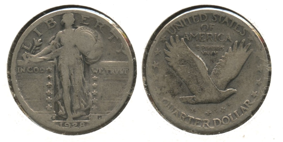 1928-S Standing Liberty Quarter VG-8 #e