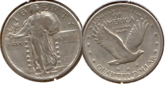 1929-D Standing Liberty Quarter Fine-12