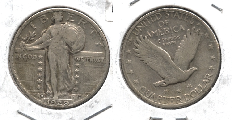 1929-D Standing Liberty Quarter VF-20 #a