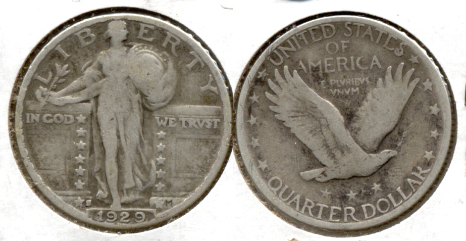 1929-S Standing Liberty Quarter VG-8 c