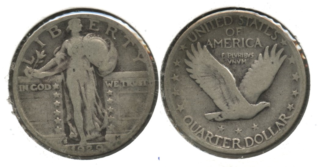 1929-S Standing Liberty Quarter VG-8 #k