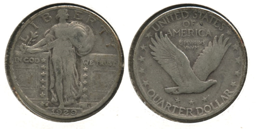 1929-S Standing Liberty Quarter VG-8 #m