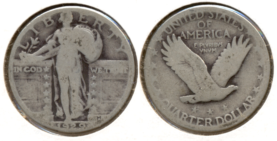 1929 Standing Liberty Quarter AG-3 b