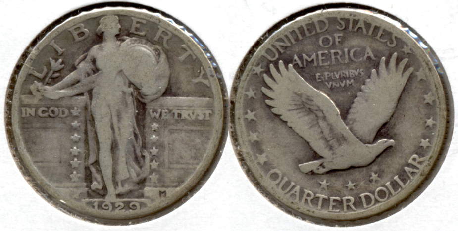 1929 Standing Liberty Quarter VG-8 c