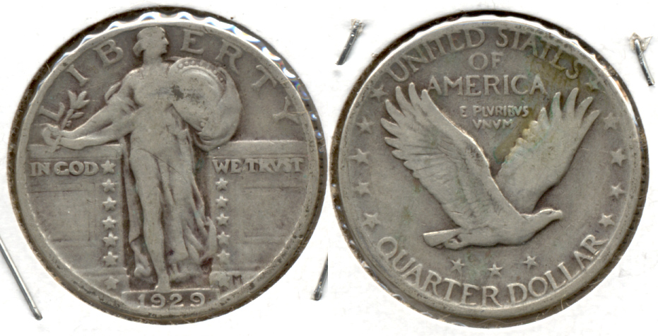 1929 Standing Liberty Quarter VG-8 d