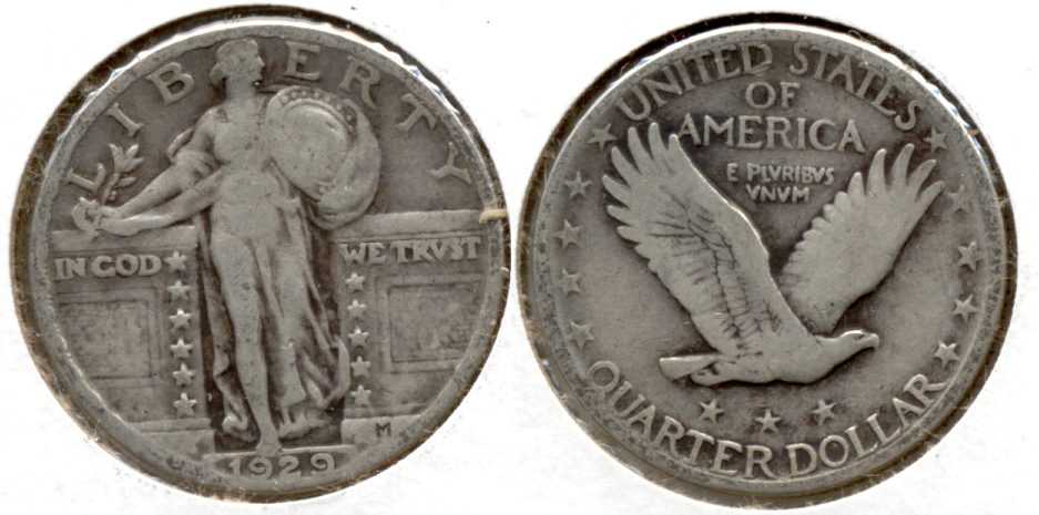 1929 Standing Liberty Quarter VG-8 j