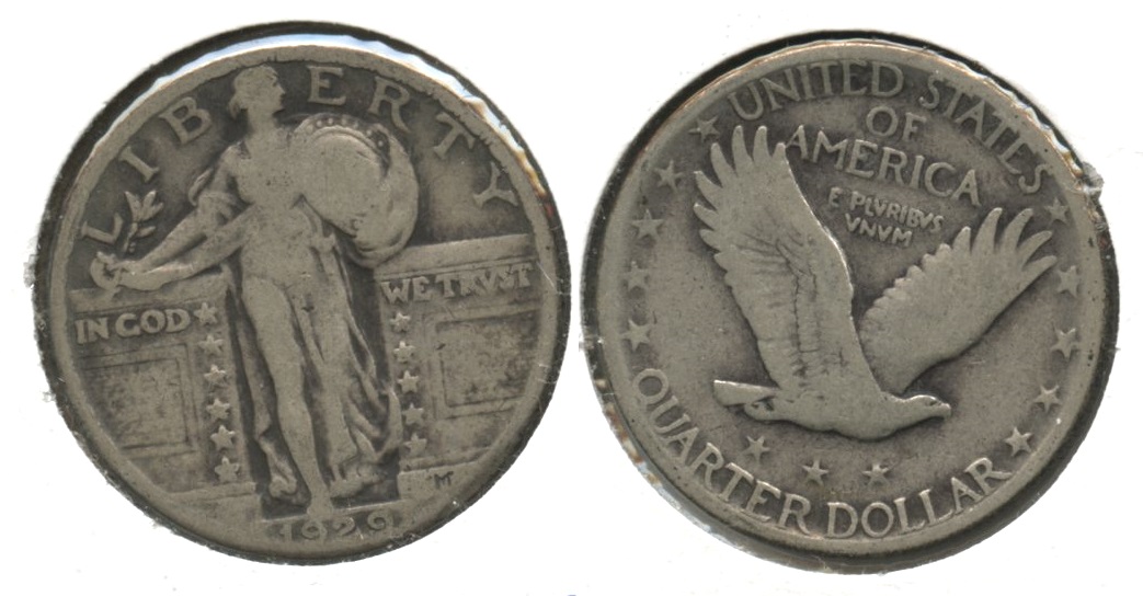 1929 Standing Liberty Quarter VG-8 #s