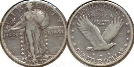 1930-S Standing Liberty Quarter VF-20