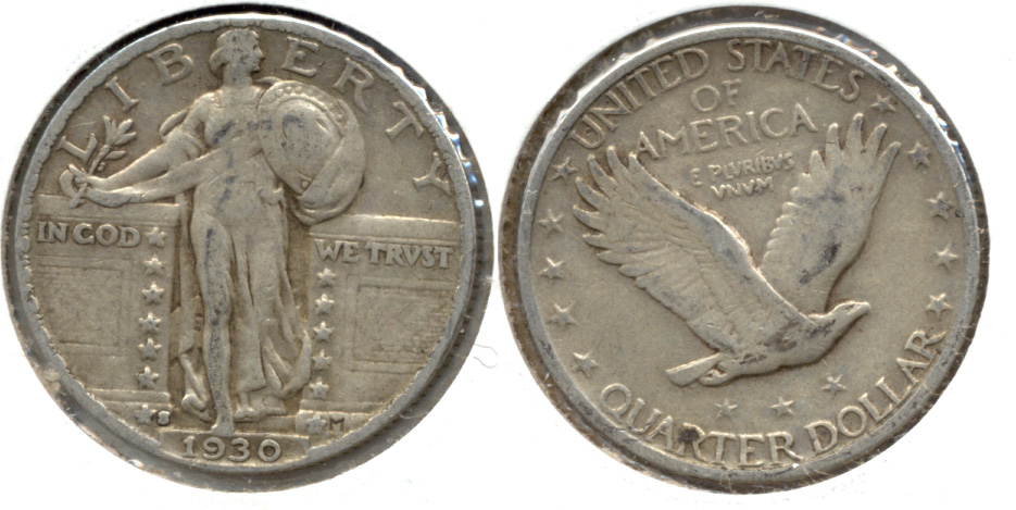 1930-S Standing Liberty Quarter VF-20 d