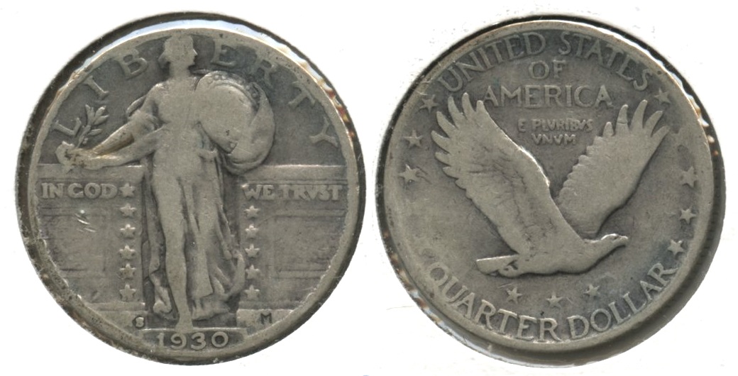 1930-S Standing Liberty Quarter VG-8 #c