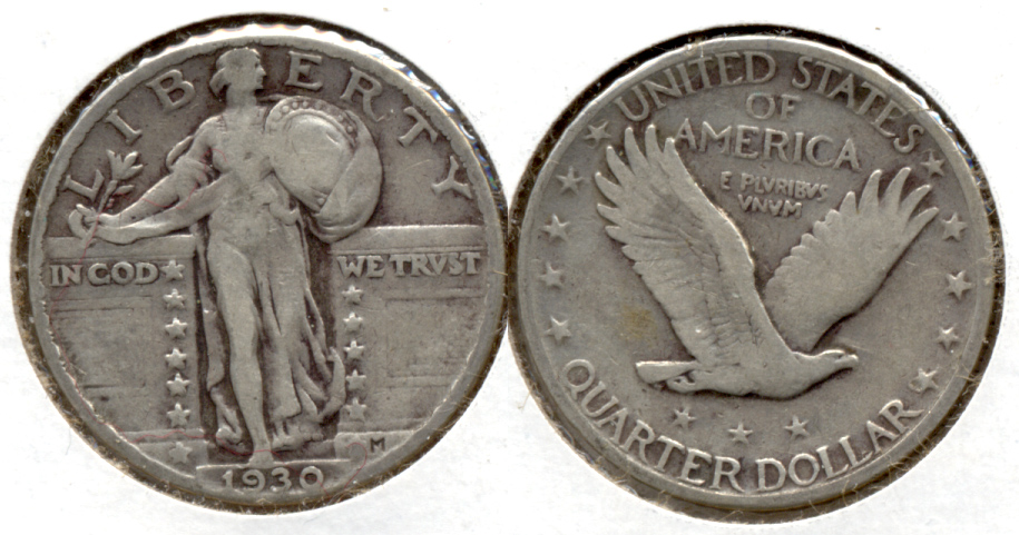 1930 Standing Liberty Quarter Fine-12 a