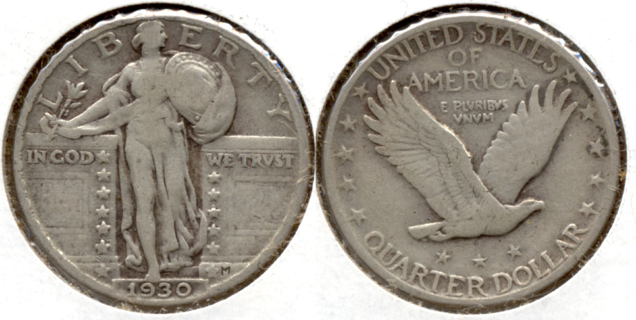 1930 Standing Liberty Quarter Fine-12 e
