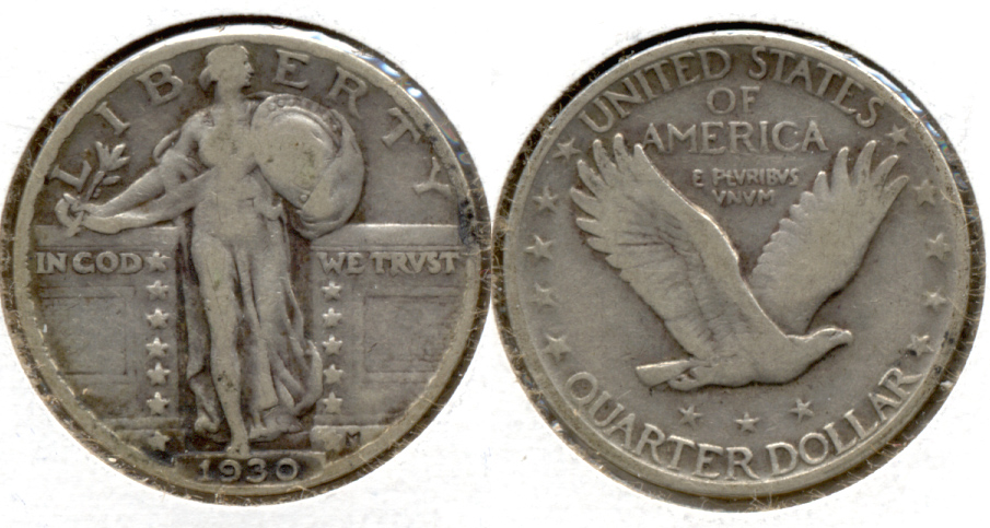 1930 Standing Liberty Quarter Fine-12 t