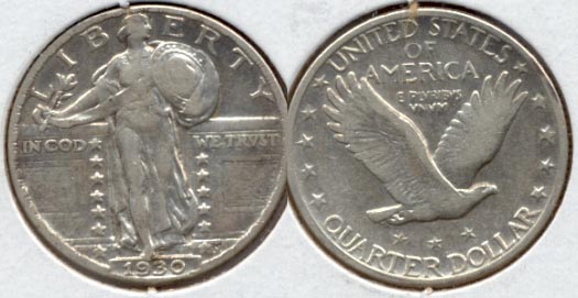 1930 Standing Liberty Quarter VF-20 a