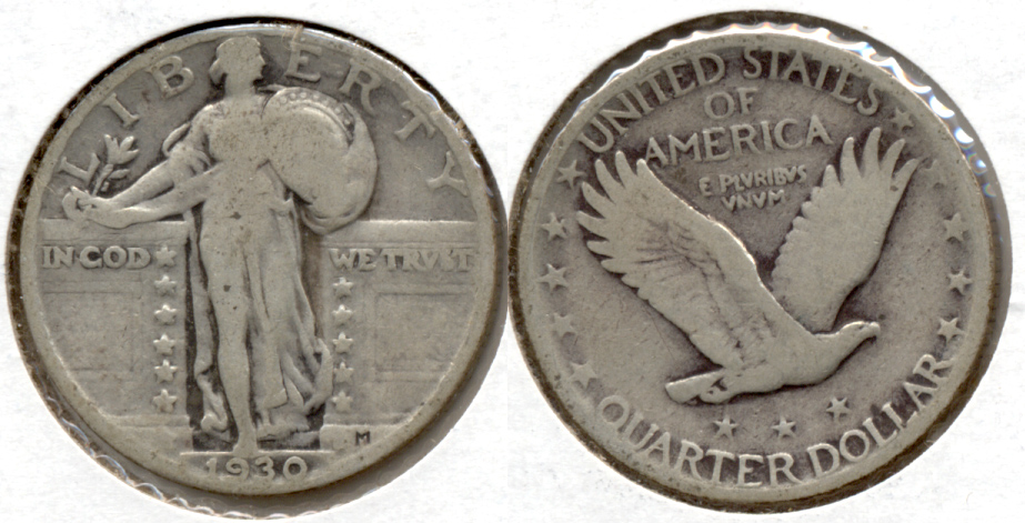 1930 Standing Liberty Quarter VG-8 n