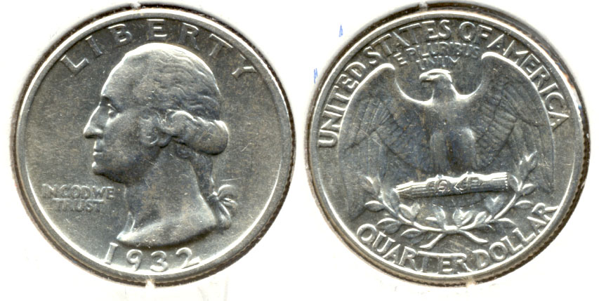 1932 Washington Quarter AU-50 a