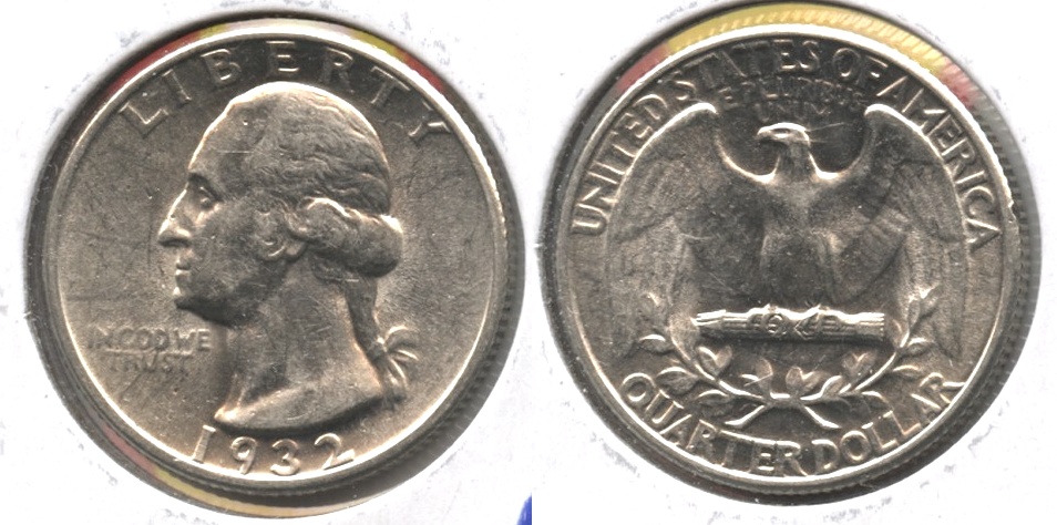 1932 Washington Quarter AU-50 #p