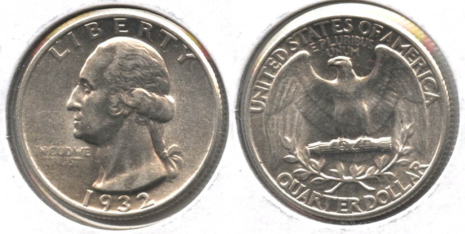 1932 Washington Quarter AU-50 #t
