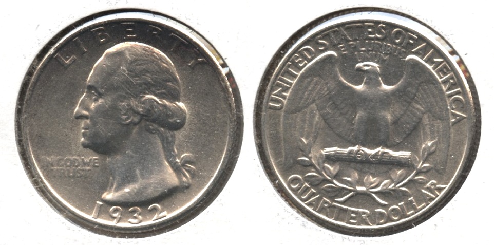 1932 Washington Quarter AU-50 #u Old Cleaning