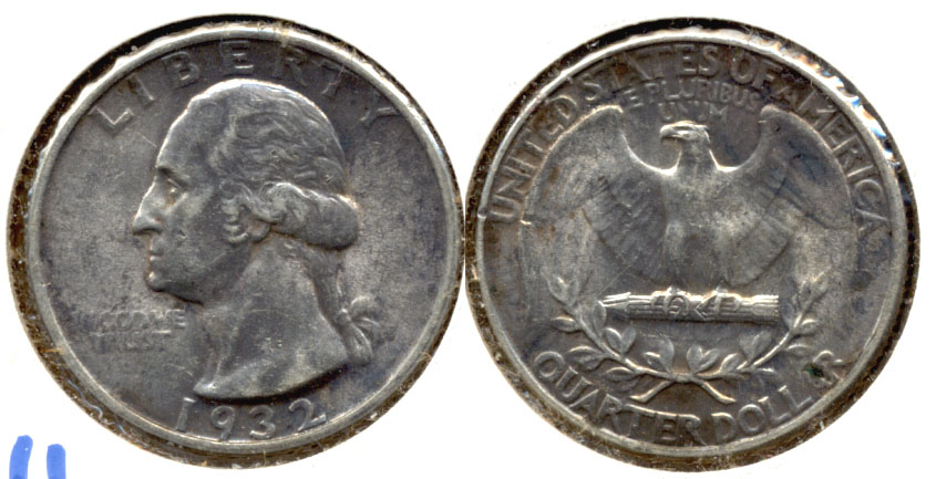 1932 Washington Quarter AU-55