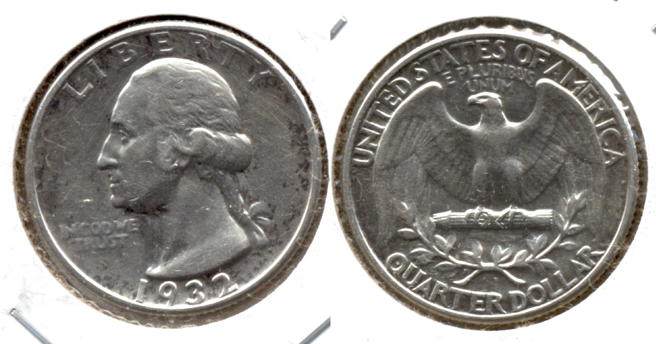 1932 Washington Quarter EF-40 l Cleaned