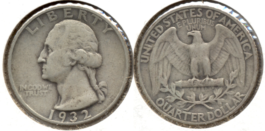 1932 Washington Quarter VF-20 b