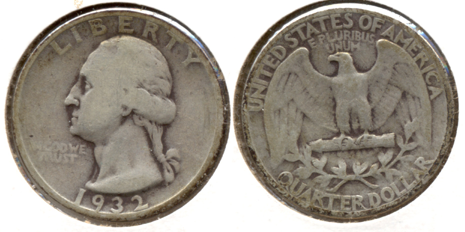 1932 Washington Quarter VG-8 a