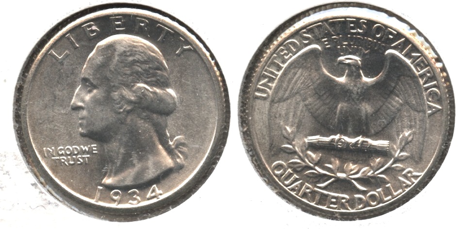 1934 Washington Quarter MS-64