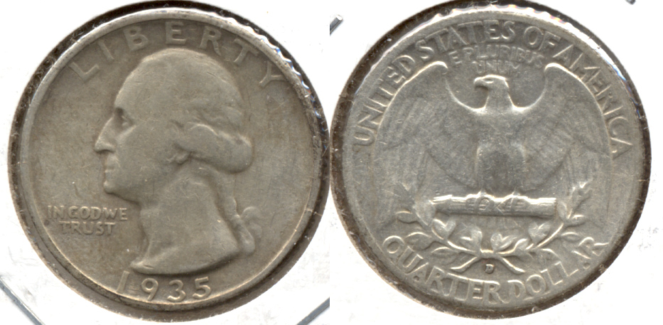 1935-D Washington Quarter Fine-12 a
