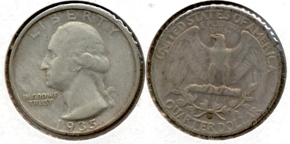 1935-D Washington Quarter Fine-12 d