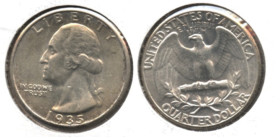 1935 Washington Quarter AU-50 #k