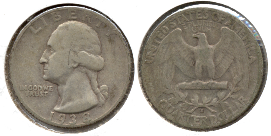 1938-S Washington Quarter Fine-12 c